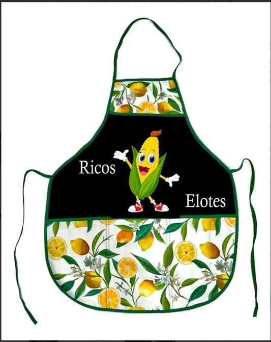 Mandil Bordado De Elotes