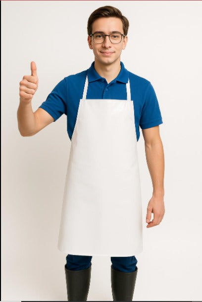 Mandil Charol blanco