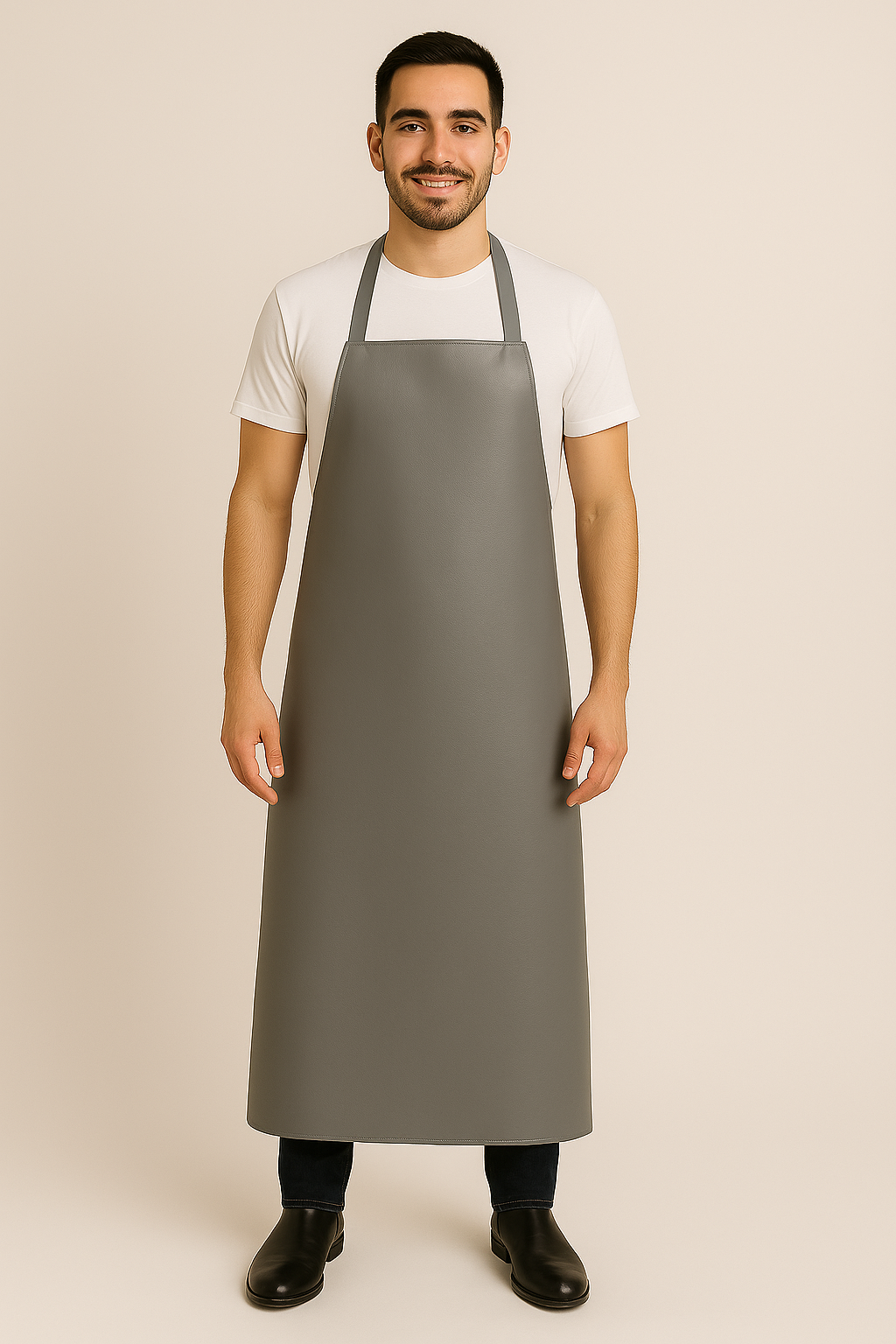 Mandil de Vinil Gris