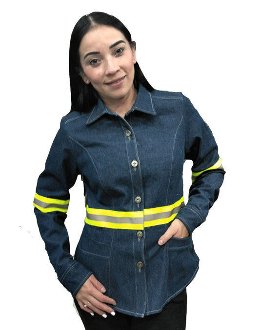 Camisa con reflejante para dama