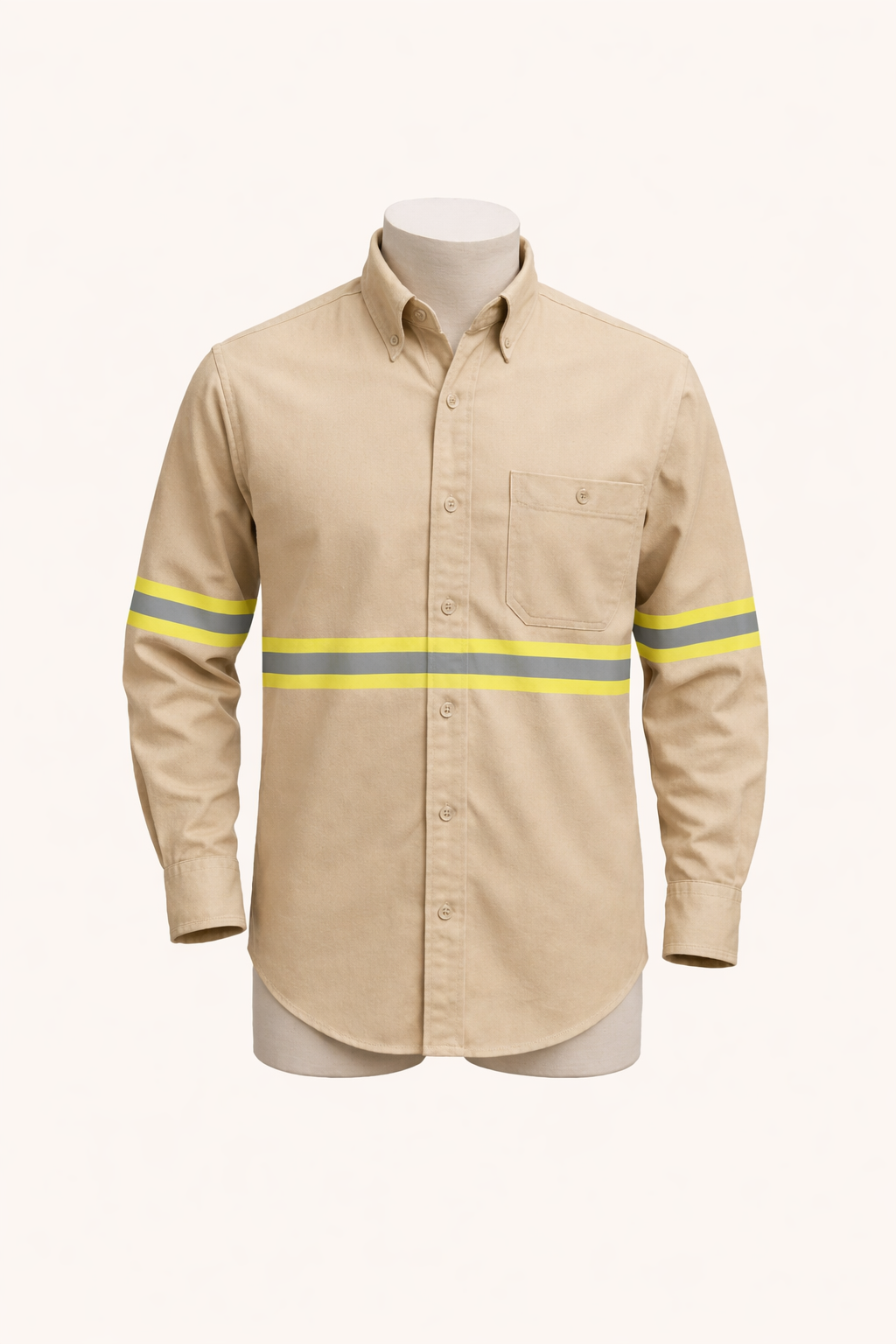 Camisola de gabardina beige