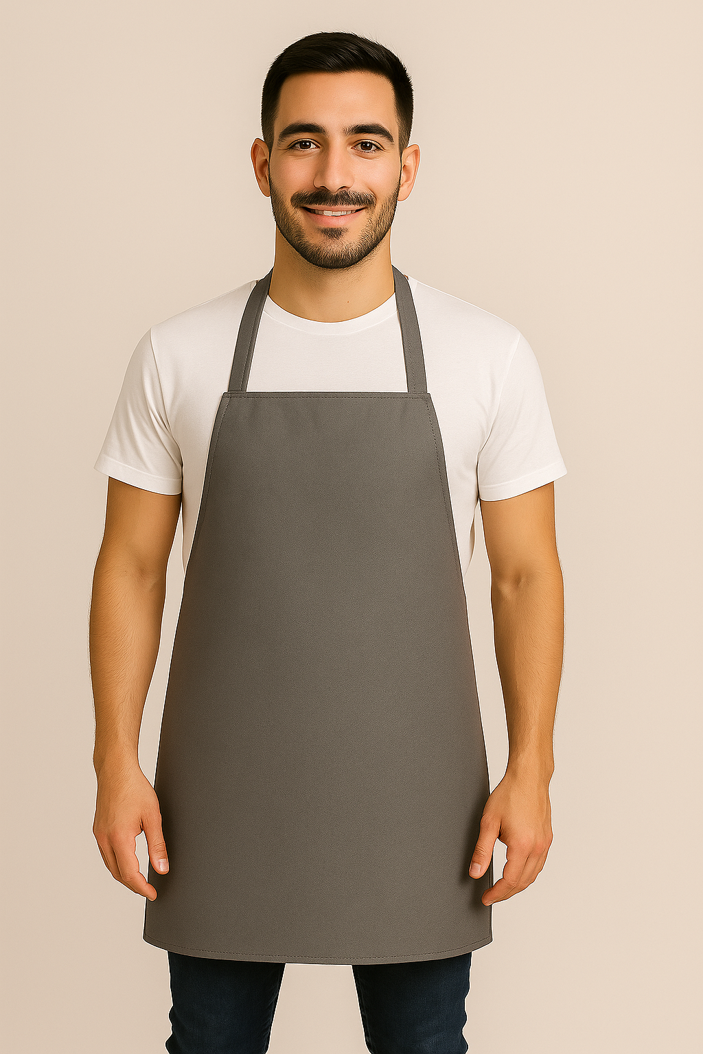 Mandil de Vinil Gris