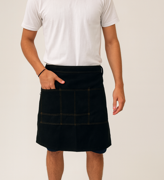 Medio mandil Con 3 Bolsas