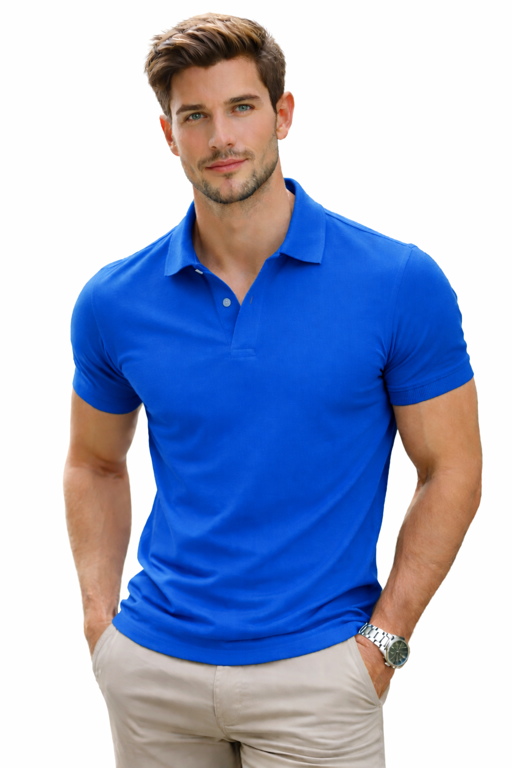 Playera tipo polo hombre