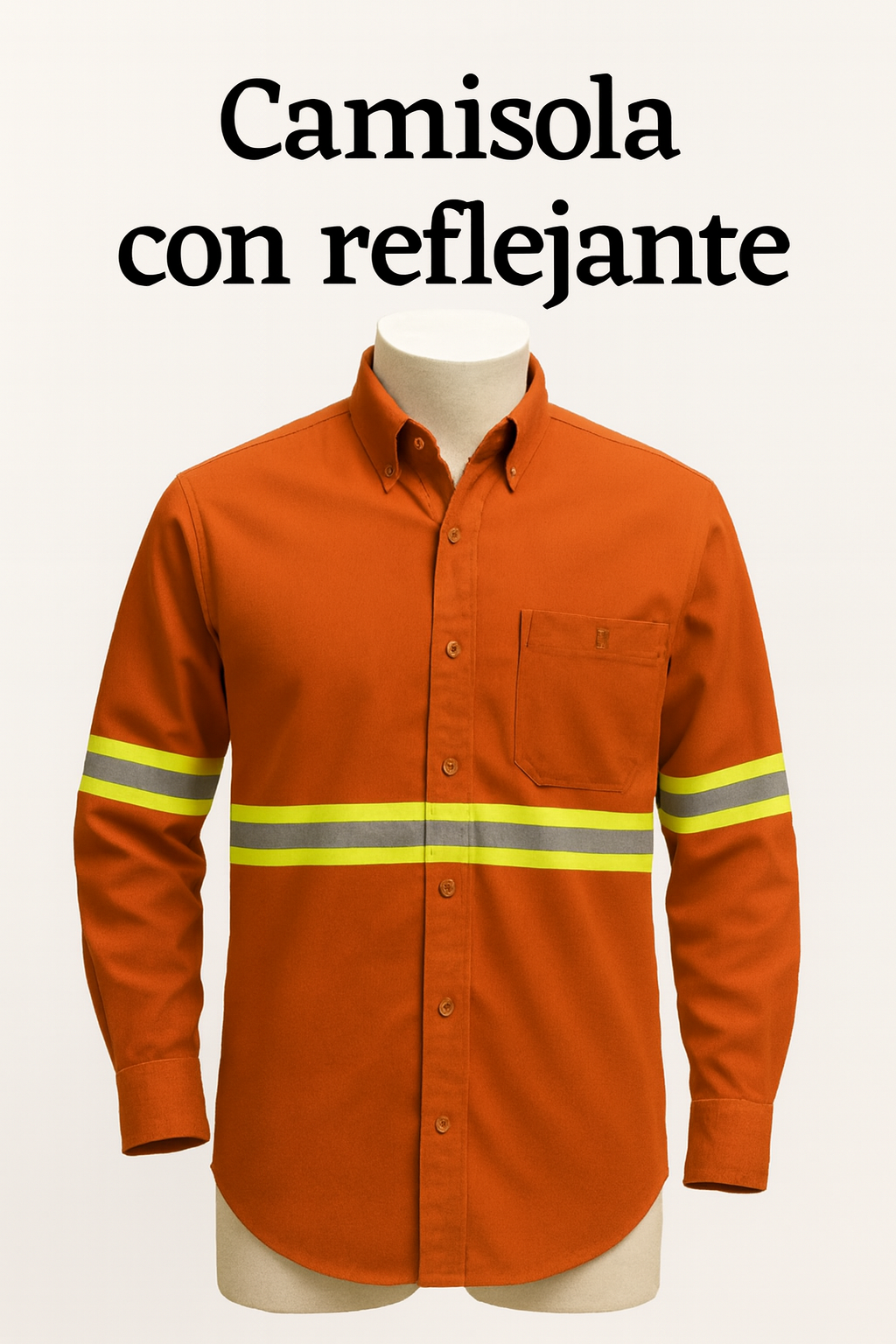 Camisola Color Naranja Con Reflejante