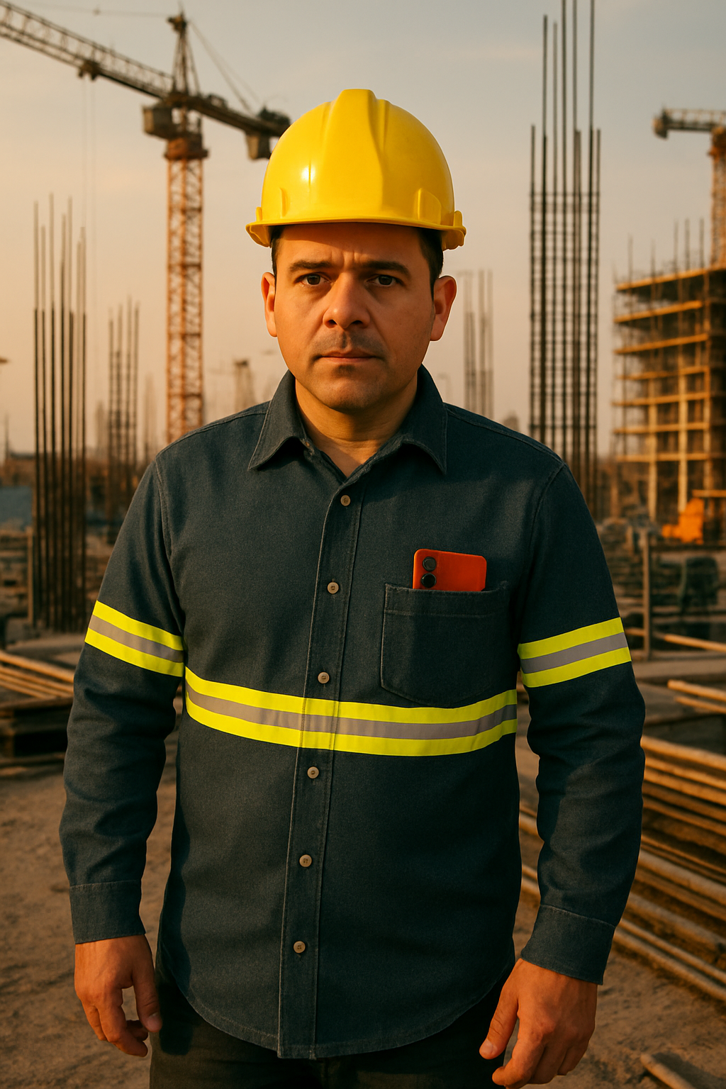 Camisola De Mezclilla Con Reflejante