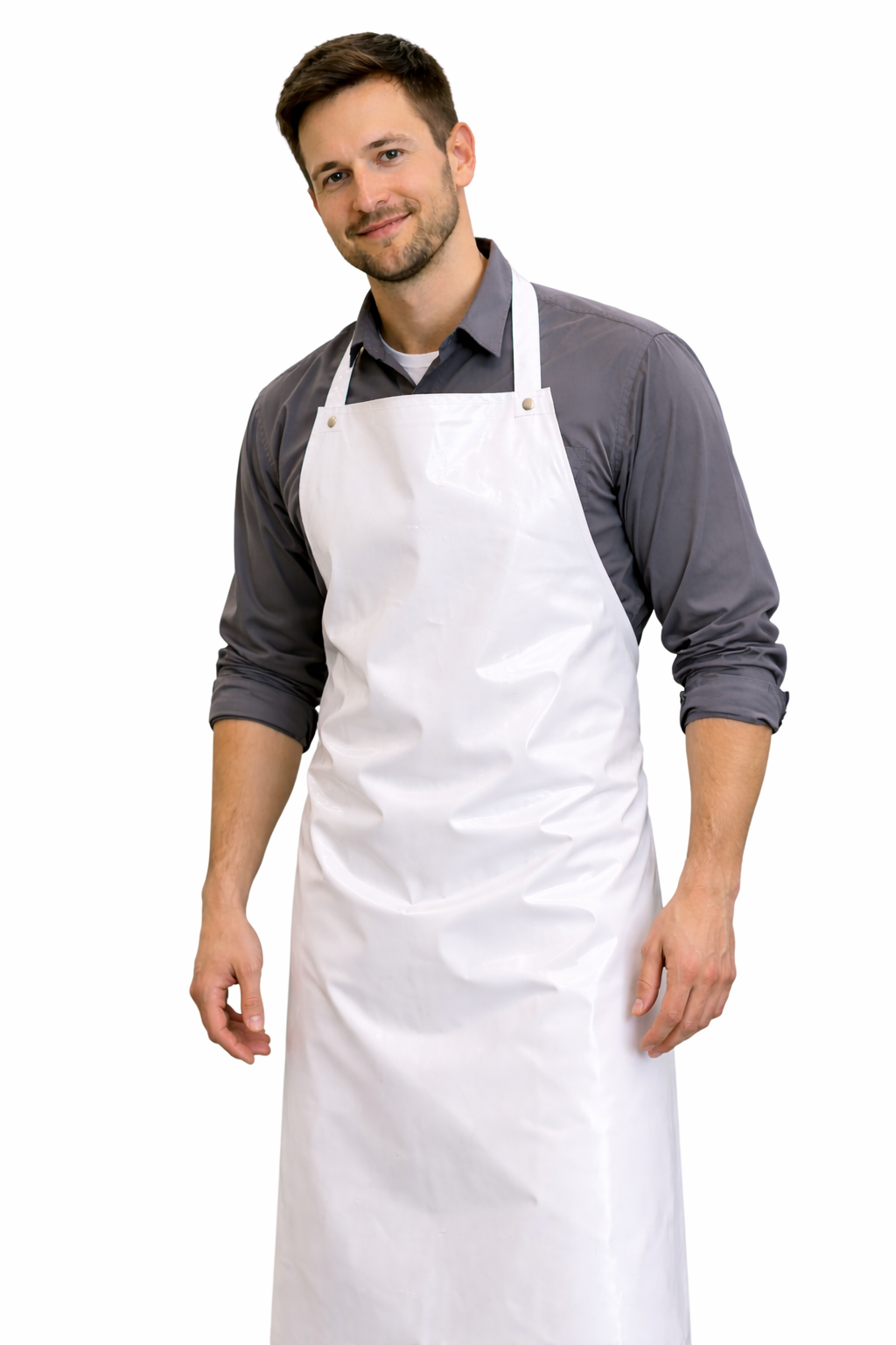 Mandil Charol blanco