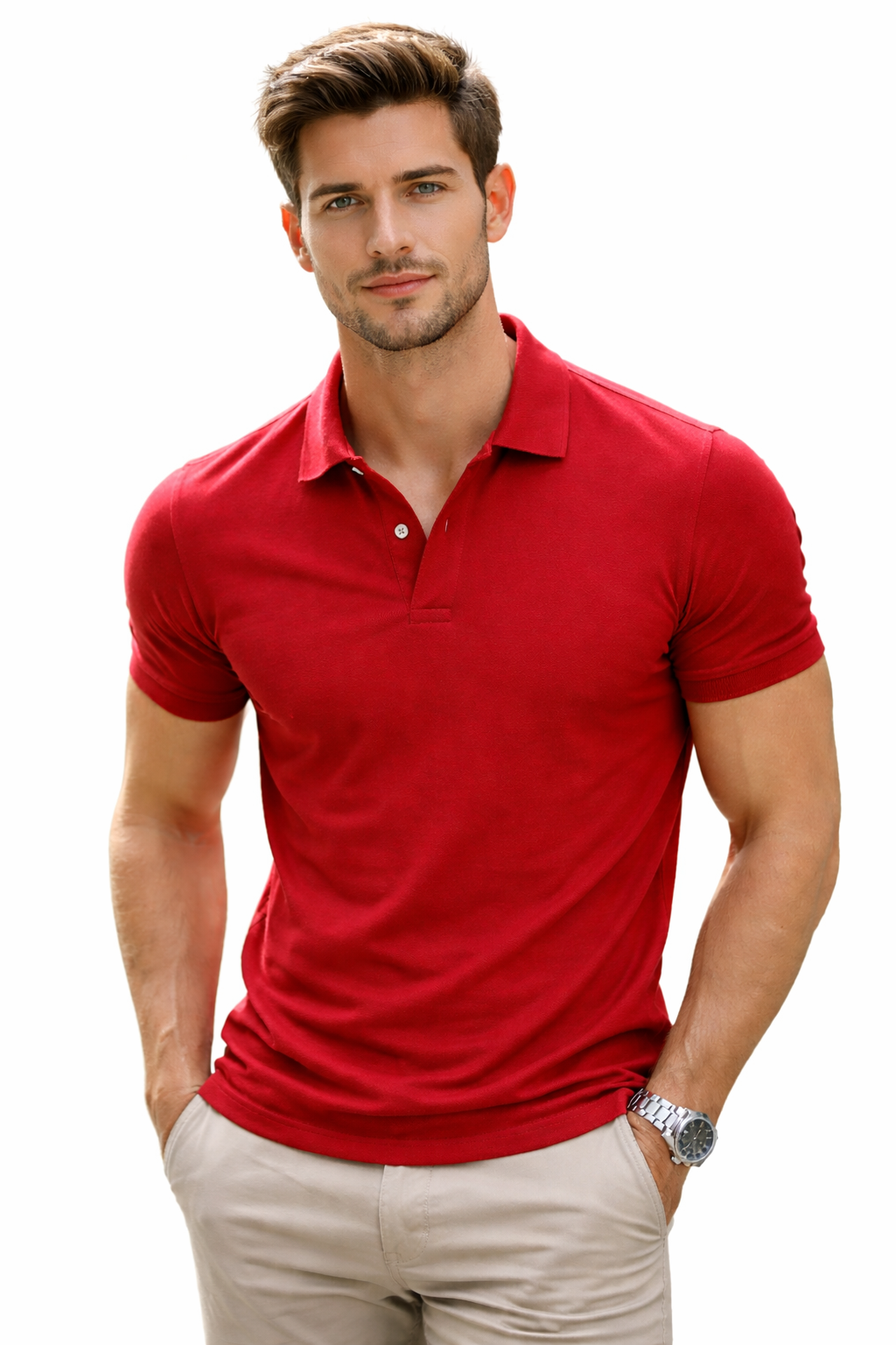 Playera tipo polo hombre